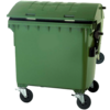 Beispielabbildung einer Wertstofftonne mit 1100 Liter Fassungsvermögen 
