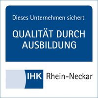 Qualitätssiegel der IHK, die eine qualitative Ausbildung gewährleistet