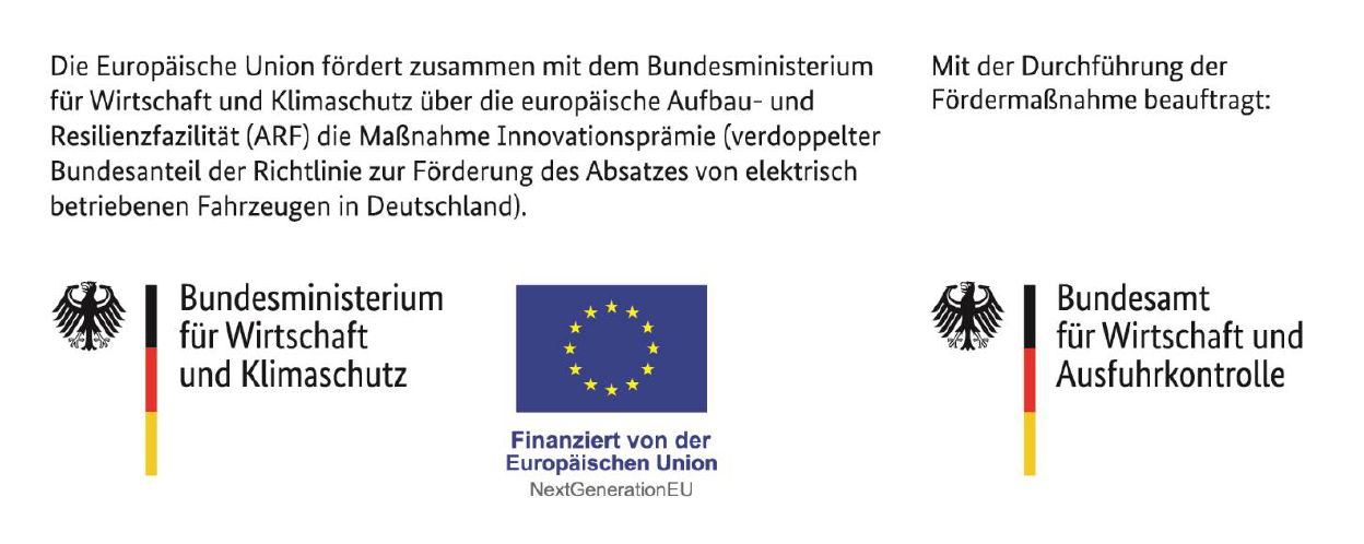 Hinweis zur Förderung durch das Bundesministerium für Wirtschaft und Klimaschutz