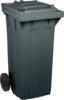 Beispielabbildung einer Restmülltonne mit 120 Liter Fassungsvermögen