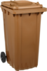 Beispielabbildung einer Biomülltonne mit 240 Liter Fassungsvermögen 