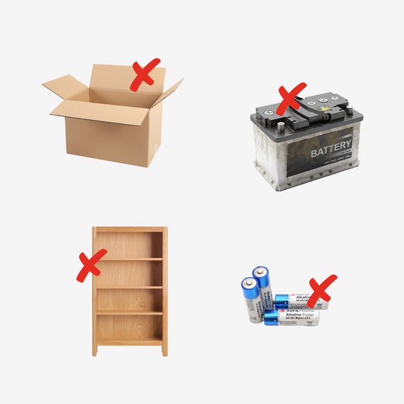 Dinge, die beim Sperrmüll nicht abgeholt werden