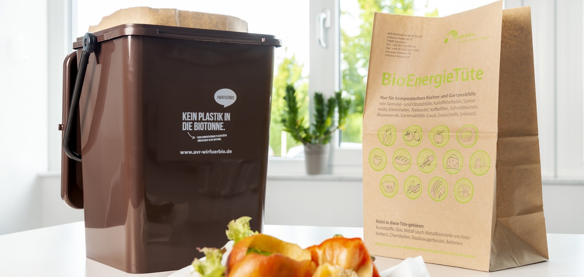 Korrekte Verwendung der Bio Energie Tüte