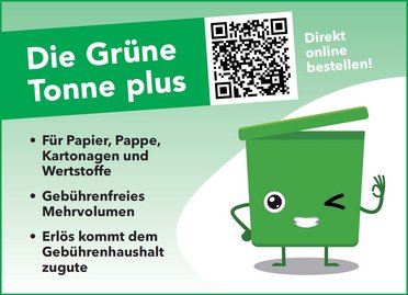 Infografik der Grünen Tonne Plus, die aufklärt, was deren Vorteile sind