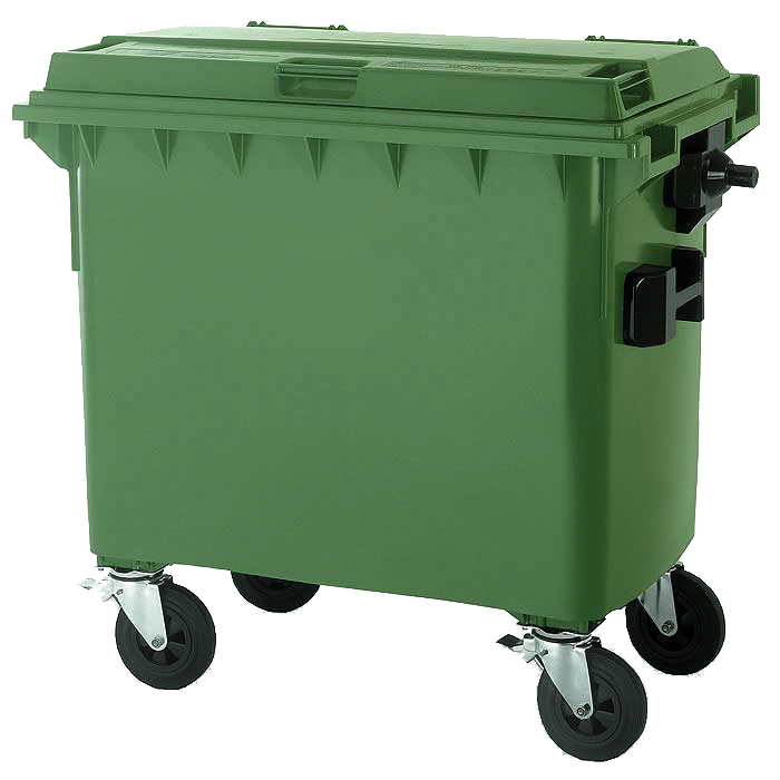 Beispielabbildung einer Wertstofftonne mit 770 Liter Fassungsvermögen 