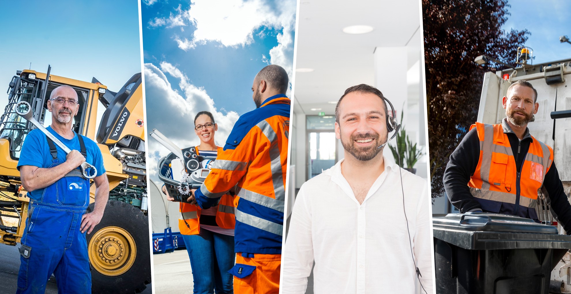Verschiedene Arbeitsbereiche der AVR Kommunal