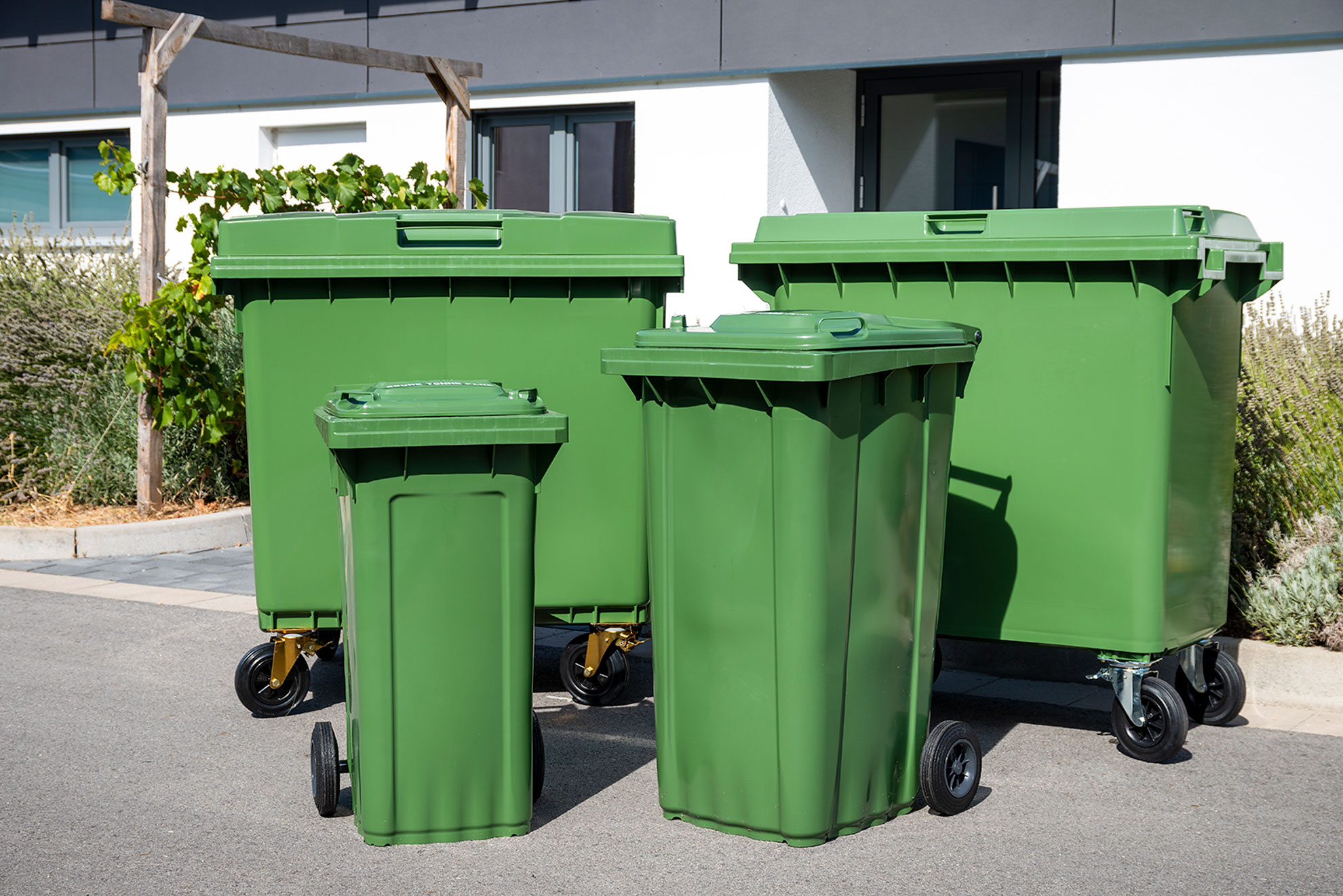 Übersicht der verschiedenen Größen der Grünen Tonne Plus